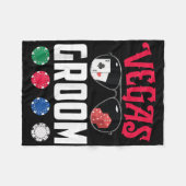 Vegas Bruidegom Bruid Verloving Vegas Meidenavond  Fleece Deken (Voorkant (Horizontaal))