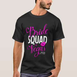 Vegas Bruids Squad 2025, Getrouwd in Vegas vrijgez T-shirt