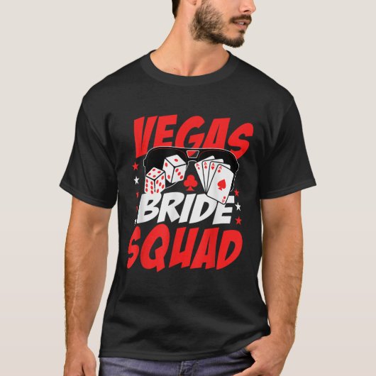 Vegas Bruidsmeisjes Trouw Afscheid Van De Meisjes  T-shirt (Voorkant)