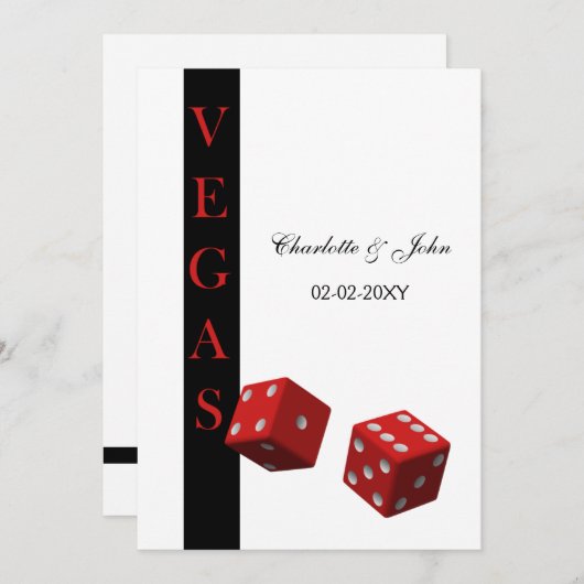 Vegas bruiloft, behalve de date aankondiging (Voorkant / Achterkant)