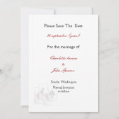 Vegas bruiloft, behalve de date aankondiging (Achterkant)