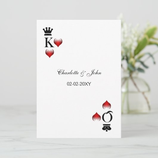 Vegas bruiloft, behalve de date aankondiging (Staand voorkant)