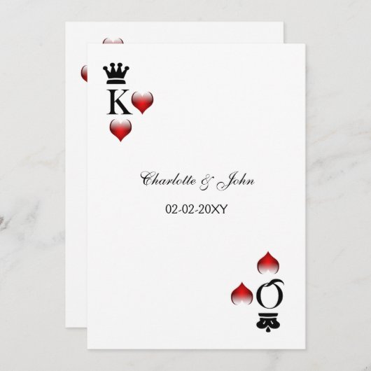 Vegas bruiloft, behalve de date aankondiging (Voorkant / Achterkant)