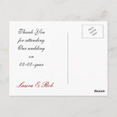 Vegas bruiloft dank u Kaarten (Achterkant)