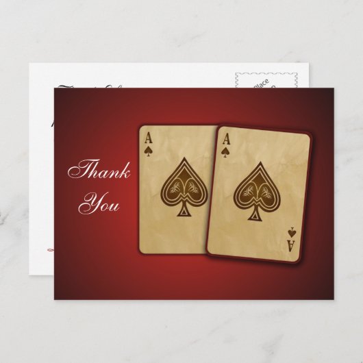 Vegas bruiloft dank u Kaarten (Voorkant / Achterkant)