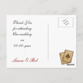 Vegas bruiloft dank u Kaarten (Achterkant)