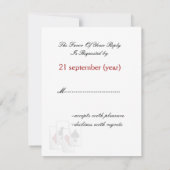 Vegas bruiloft-kaarten RSVP kaartje (Achterkant)