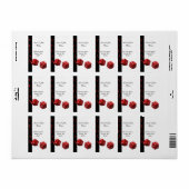 vegas bruiloft, retouradreslabel etiket (Full Sheet)