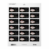 vegas bruiloft, retouradreslabel etiket (Full Sheet)