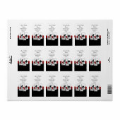 vegas bruiloft, retouradreslabel etiket (Full Sheet)