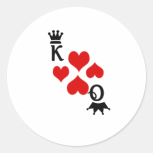 Vegas bruiloft ronde sticker