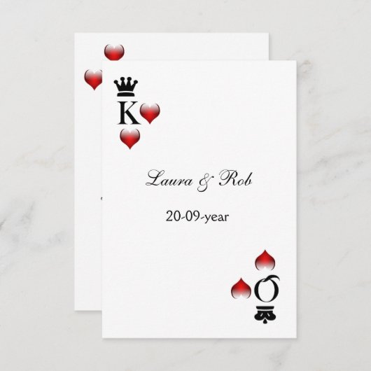 Vegas bruiloft rsvp (Voorkant / Achterkant)