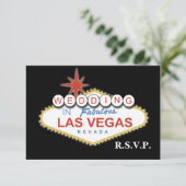 Vegas bruiloft rsvp (Staand voorkant)