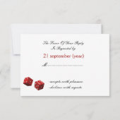 Vegas bruiloft rsvp (Achterkant)