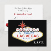 Vegas bruiloft rsvp (Voorkant / Achterkant)