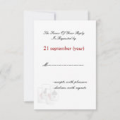 Vegas bruiloft rsvp kaarten standaard 3.5 x 5 (Achterkant)