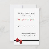 Vegas bruiloft rsvp kaarten standaard 3.5 x 5 (Achterkant)