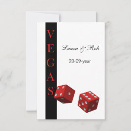 Vegas bruiloft rsvp kaarten standaard 3.5 x 5 kaartje