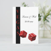 Vegas bruiloft rsvp kaarten standaard 3.5 x 5 kaartje (Staand voorkant)