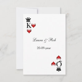 Vegas bruiloft rsvp kaartje