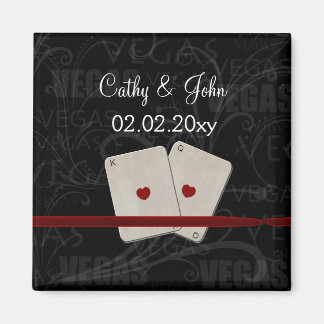 Vegas bruiloft Save the date magnet