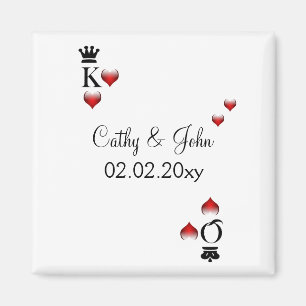 Vegas bruiloft Save the date magnet