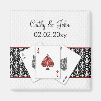 Vegas bruiloft Save the date magnet