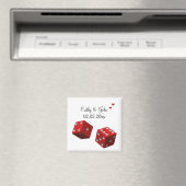 Vegas bruiloft Save the date magnet (Insitu (Vaatwasser))