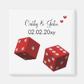 Vegas bruiloft Save the date magnet (Voorkant)