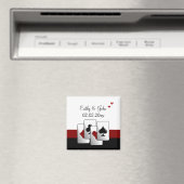Vegas bruiloft Save the date magnet (Insitu (Vaatwasser))