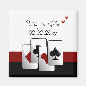 Vegas bruiloft Save the date magnet (Voorkant)