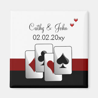 Vegas bruiloft Save the date magnet