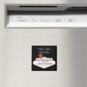 Vegas bruiloft Save the date magnet (Insitu (Vaatwasser))