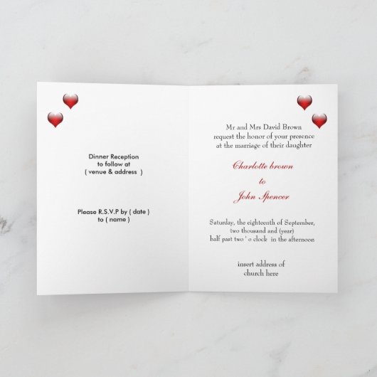 vegas bruiloft Uitnodigingskaarten (Binnen)