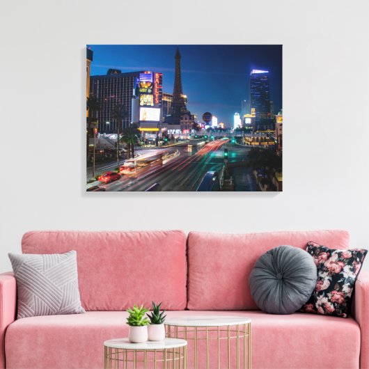 Vegas Canvasprint op Spandraam Canvas Afdruk (Insitu (Woonkamer))