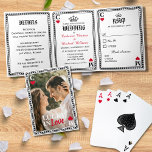 Vegas Casino Bruiloft Spelen Kaart Lucky In Love<br><div class="desc">Introductie van de perfecte bruiloft uitnodiging voor degenen die op zoek zijn naar iets unieks en speels! Onze speelkaart geïnspireerde uitnodiging is perfect voor een Las Vegas bruiloft of een casino thema bruiloft. Deze uitnodiging is ontworpen om te lijken op een klassieke speelkaart. De voorkant van de kaart is voorzien...</div>