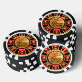 Vegas Casino Chip Rood & Zwart (Opstapeling)