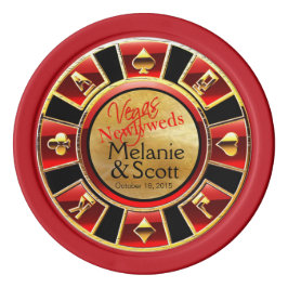 Vegas Casino Chip Rood & Zwart