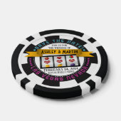 Vegas Casino Destination Wedding Save the Date Pokerchips (Enkel)