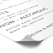 Vegas Casino Drink in liefde trouwbar teken Poster (Hoek)