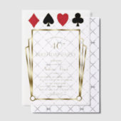 Vegas Casino Great Gatsby 40ste verjaardag Poker Vellum Uitnodigingen (Offset (Uitnodiging))