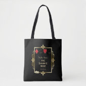Vegas Casino Great Gatsby Bachelorette Weekend Tote Bag (Voorkant)