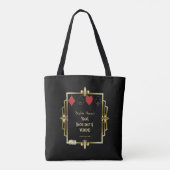 Vegas Casino Great Gatsby Bachelorette Weekend Tote Bag (Achterkant)
