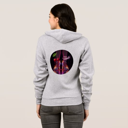 Vegas Casino Love Hoodie ❤️♠️ (Achterkant volledig)