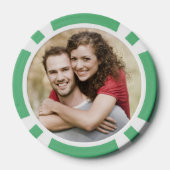 Vegas Casino Lucky in Love Bruiloft Save the Date Poker Chips (Achterkant)