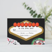 Vegas Casino Marquee RSVP (Staand voorkant)