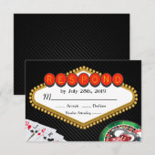Vegas Casino Marquee RSVP (Voorkant / Achterkant)