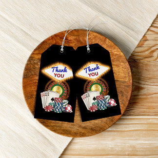 Vegas Casino Nacht Verjaardag / Bachelor Party Bed Cadeaulabel