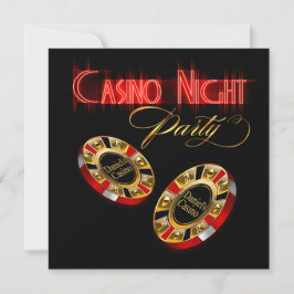 Vegas Casino Night ASK ME 2 PUT JOUW NAAM OP CHIPS Kaart