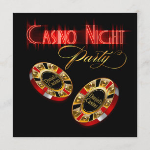 Vegas Casino Night ASK ME 2 PUT JOUW NAAM OP CHIPS Kaart